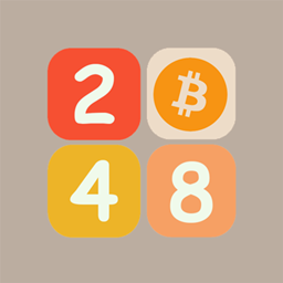 Logo de "Play classic 2048 game with real bitcoin prizes"